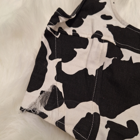 Lone Star rustic Cow print crop top- NWT - Picture 3 of 3